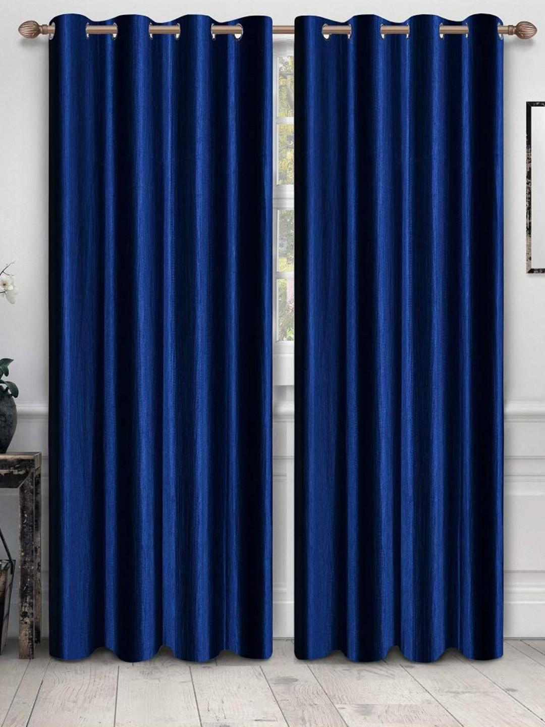

Bajo's Navy Blue Set of 2 Door Curtain