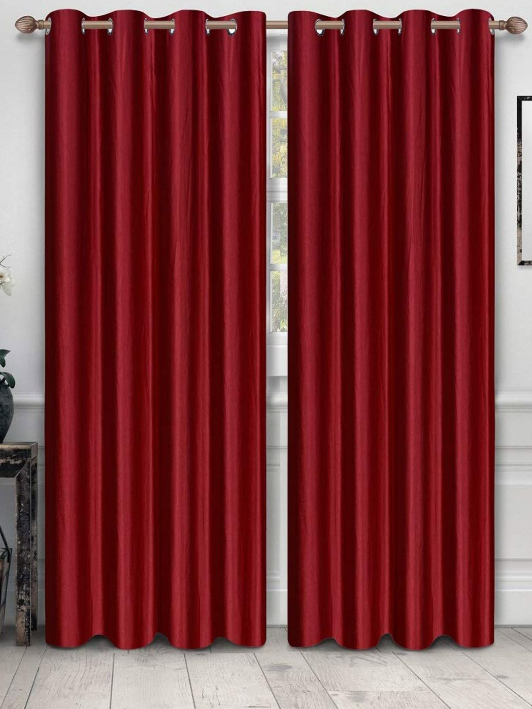 

Bajo's Maroon Set of 2 Door Curtain