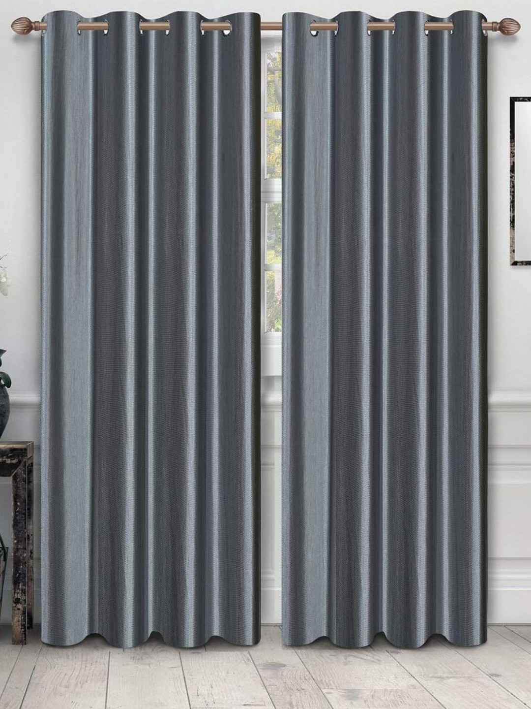 

Bajo's Grey Set of 2 Door Curtain