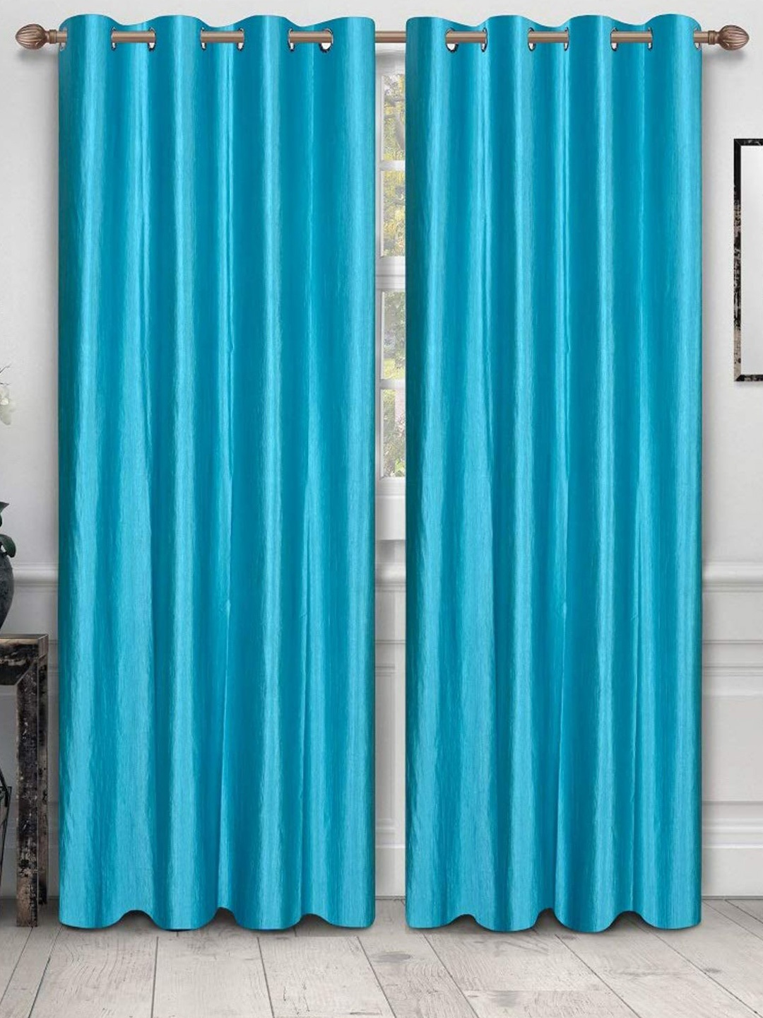 

Bajo's Turquoise Blue Set of 2 Door Curtain