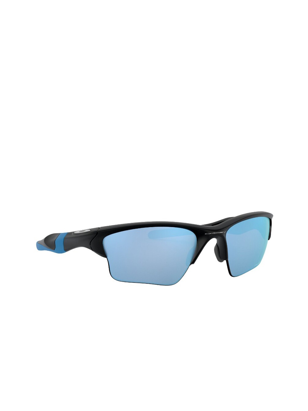 

OAKLEY Men Polarized Blue Lens Irregular Sunglasses - 0OO915491546762, Black