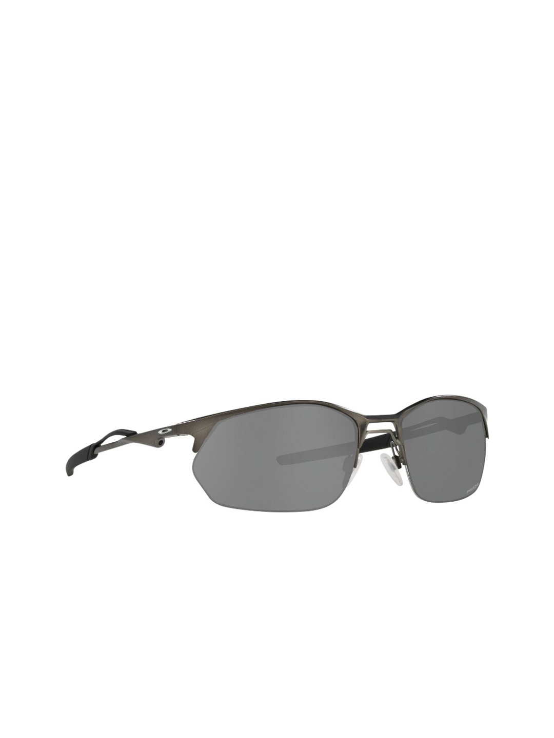 

OAKLEY Men UV Protected Grey Lens Rectangle Sunglasses - 0OO414541450260, Metallic