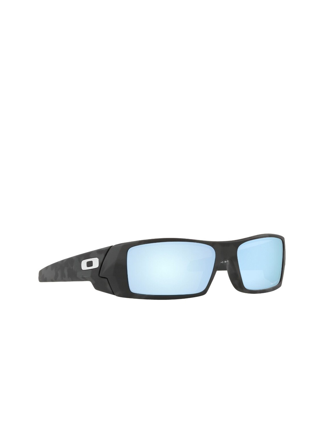 

OAKLEY Men Polarized Blue Lens Rectangle Sunglasses - 0OO901490148160, Black