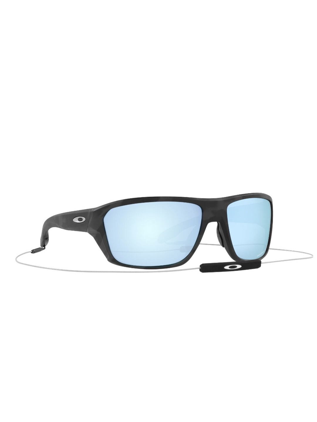 

OAKLEY Men Polarized Blue Lens Rectangle Sunglasses - 0OO941694162864, Black