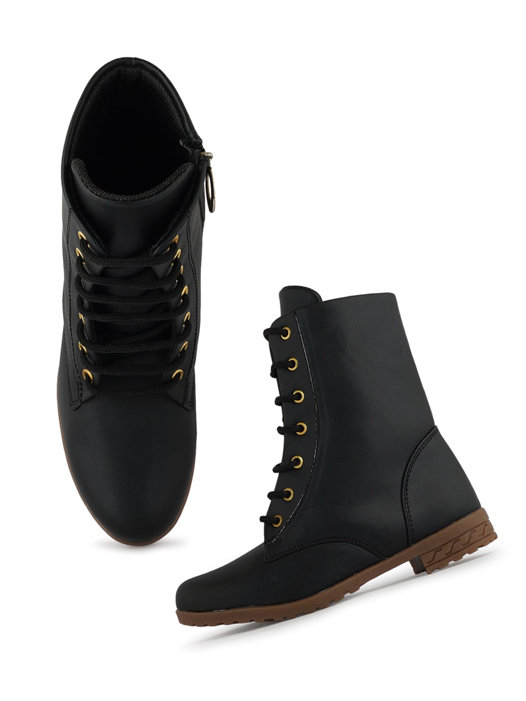 

SAPATOS Women Ankle Length Biker Boots, Black