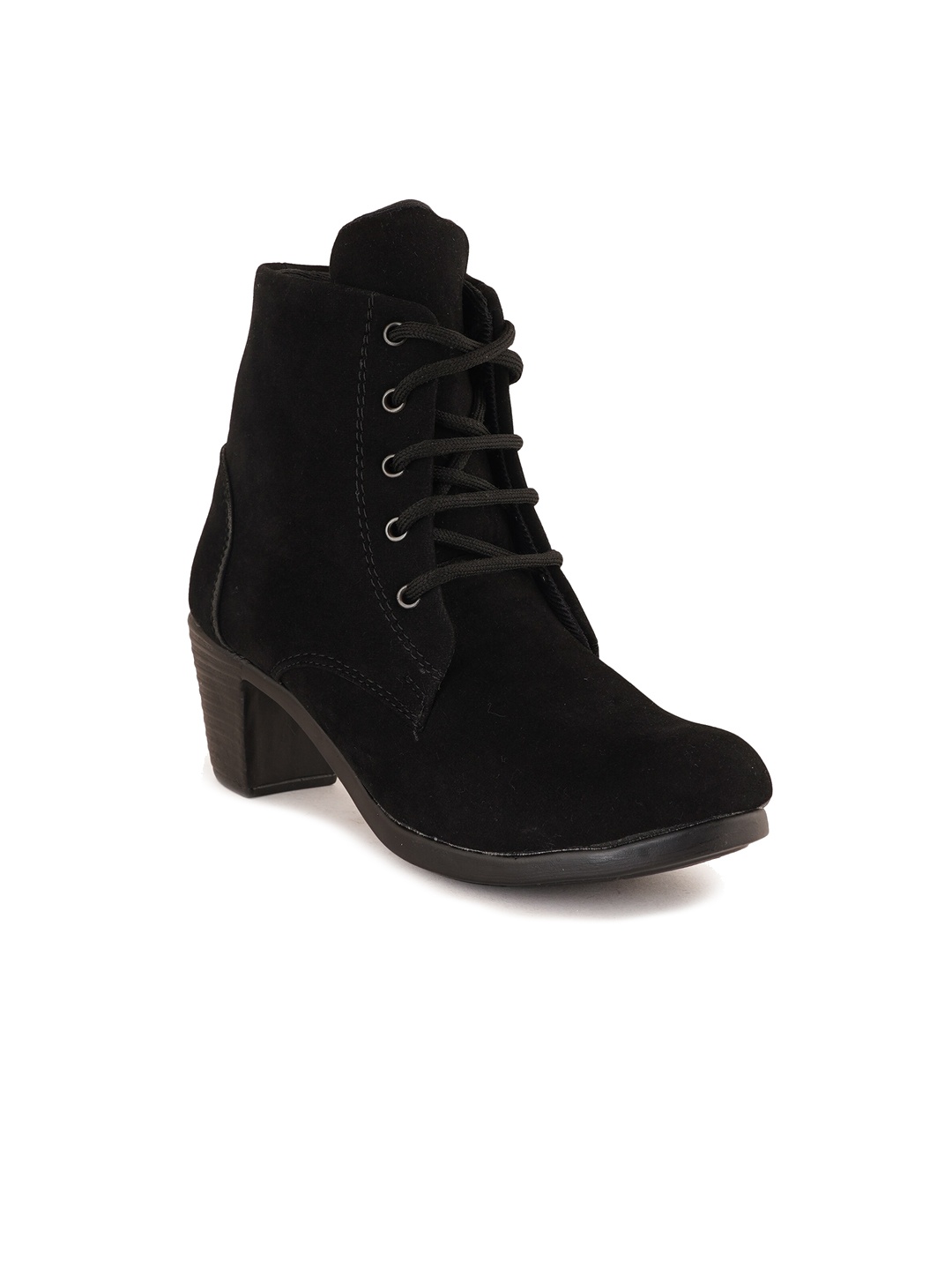 

SAPATOS Women Block-Heeled Casual Boots, Black