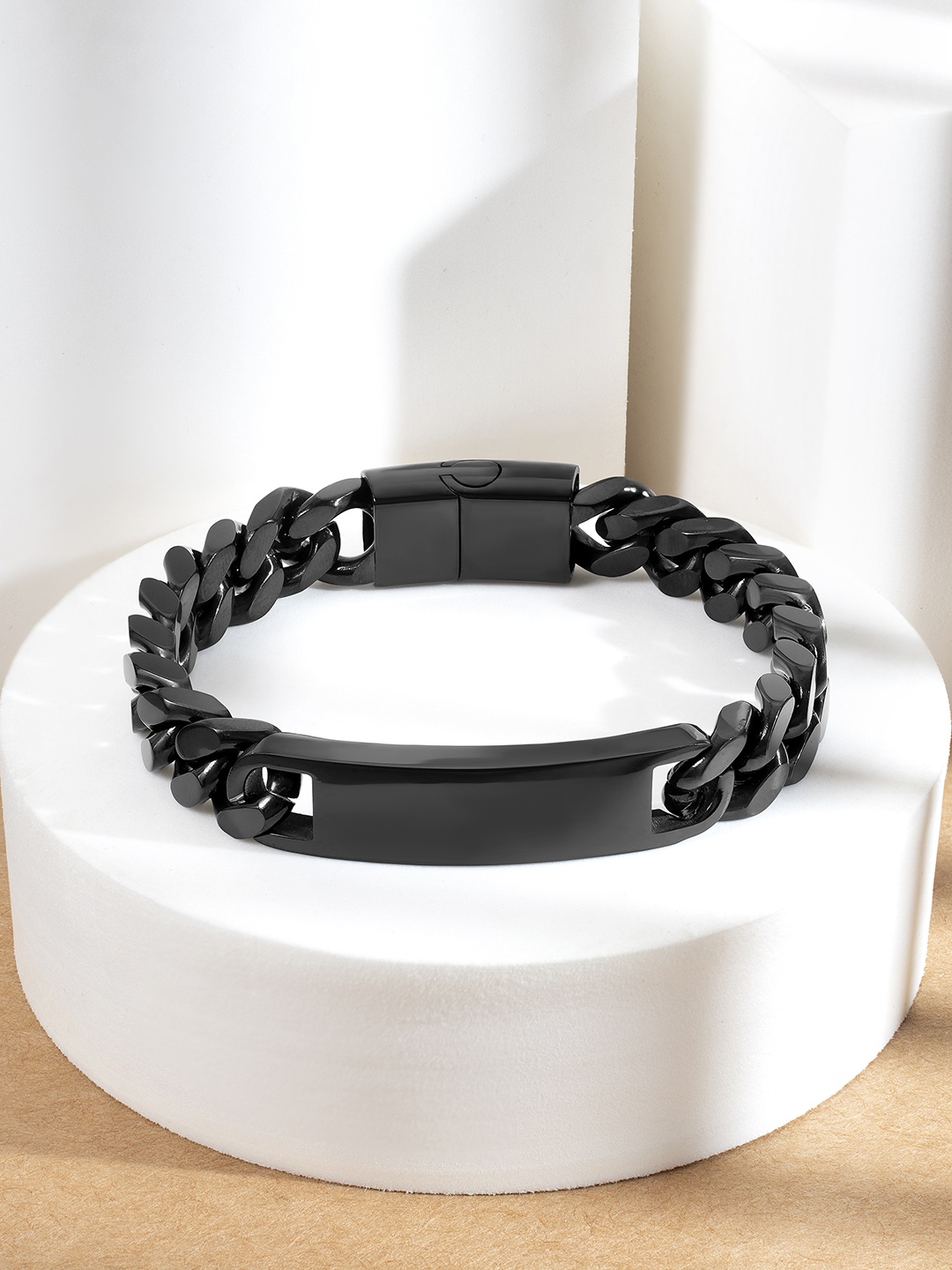 

Peora Men Link Bracelet, Black