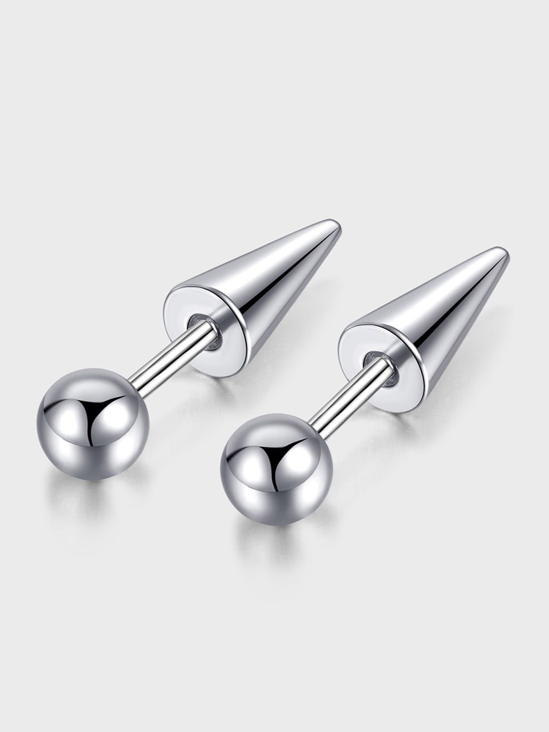 

Peora Silver Plated Contemporary Stud Earrings