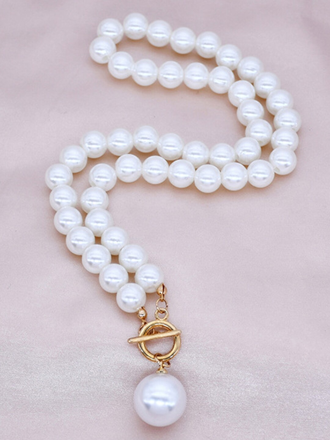 

Peora Gold-Plated Pearl Beaded Necklace