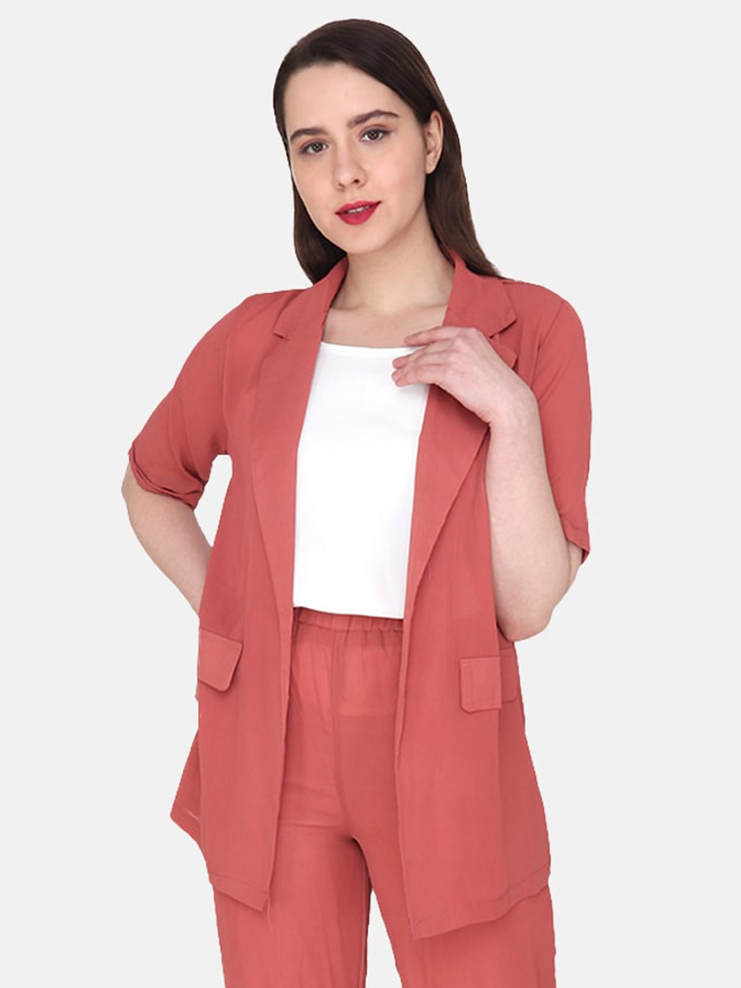 

Albion Peach-Coloured Top