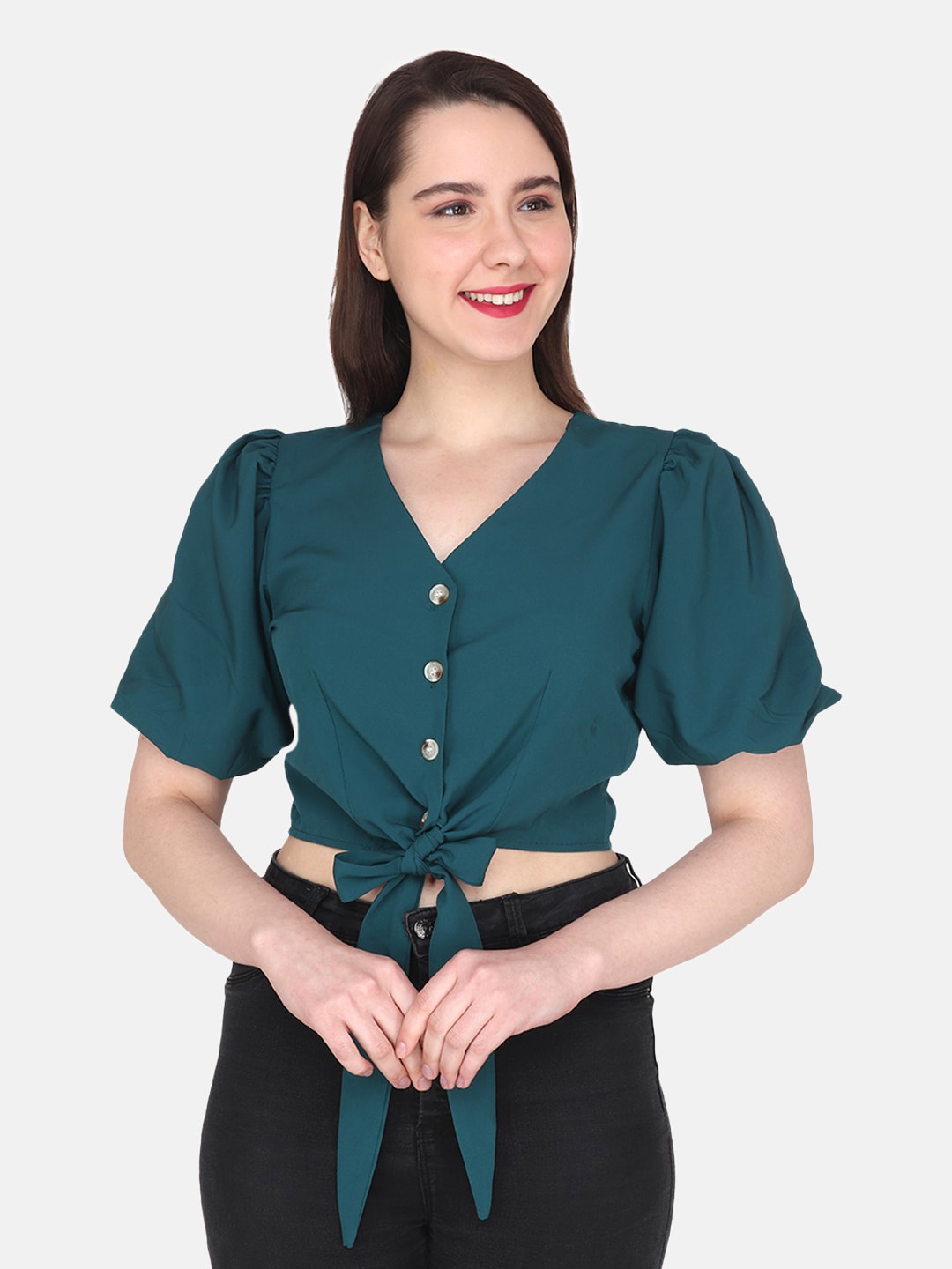 

Albion Green Crop Top