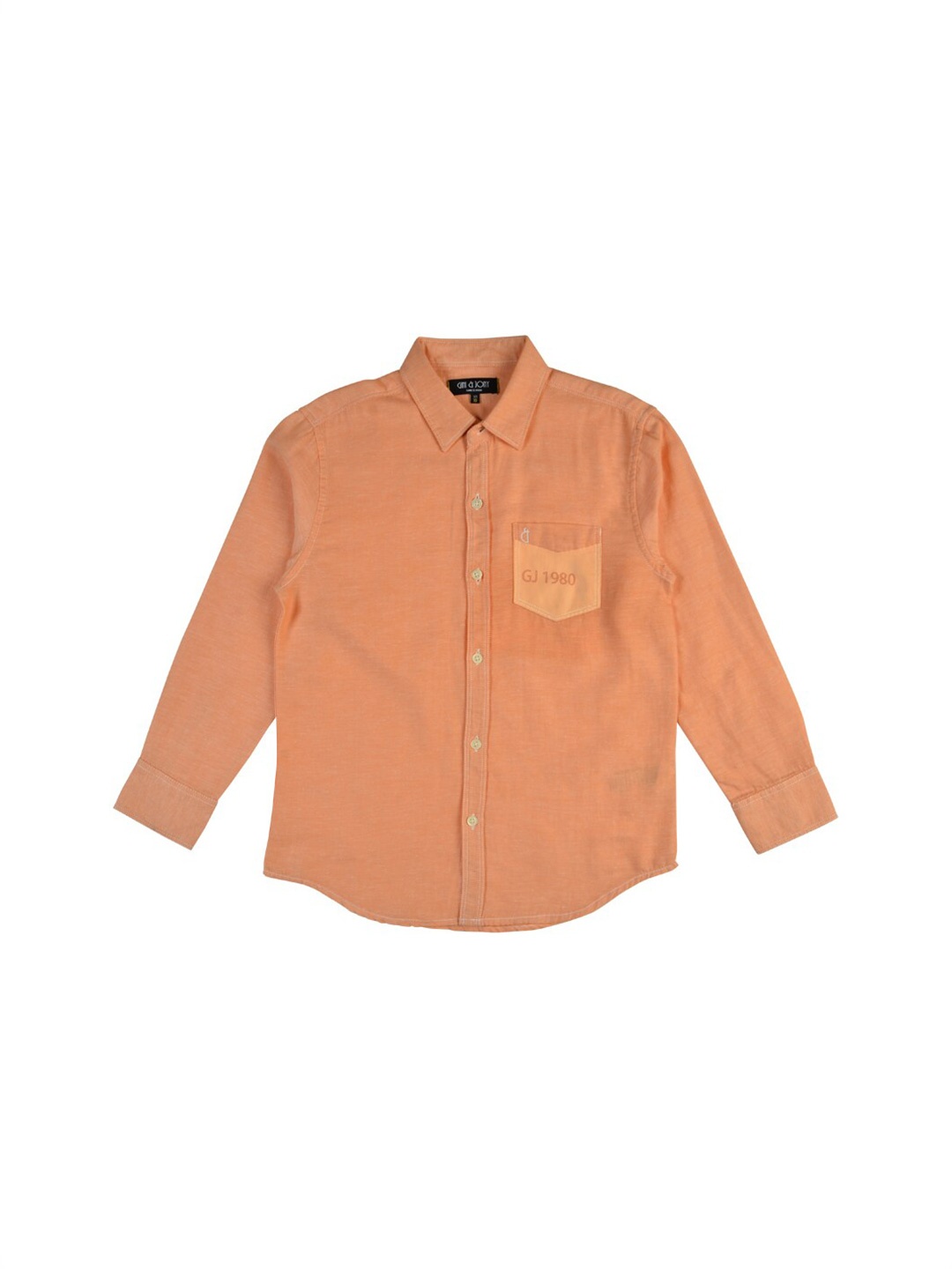 

Gini and Jony Boys Spread Collar Casual Shirt, Peach