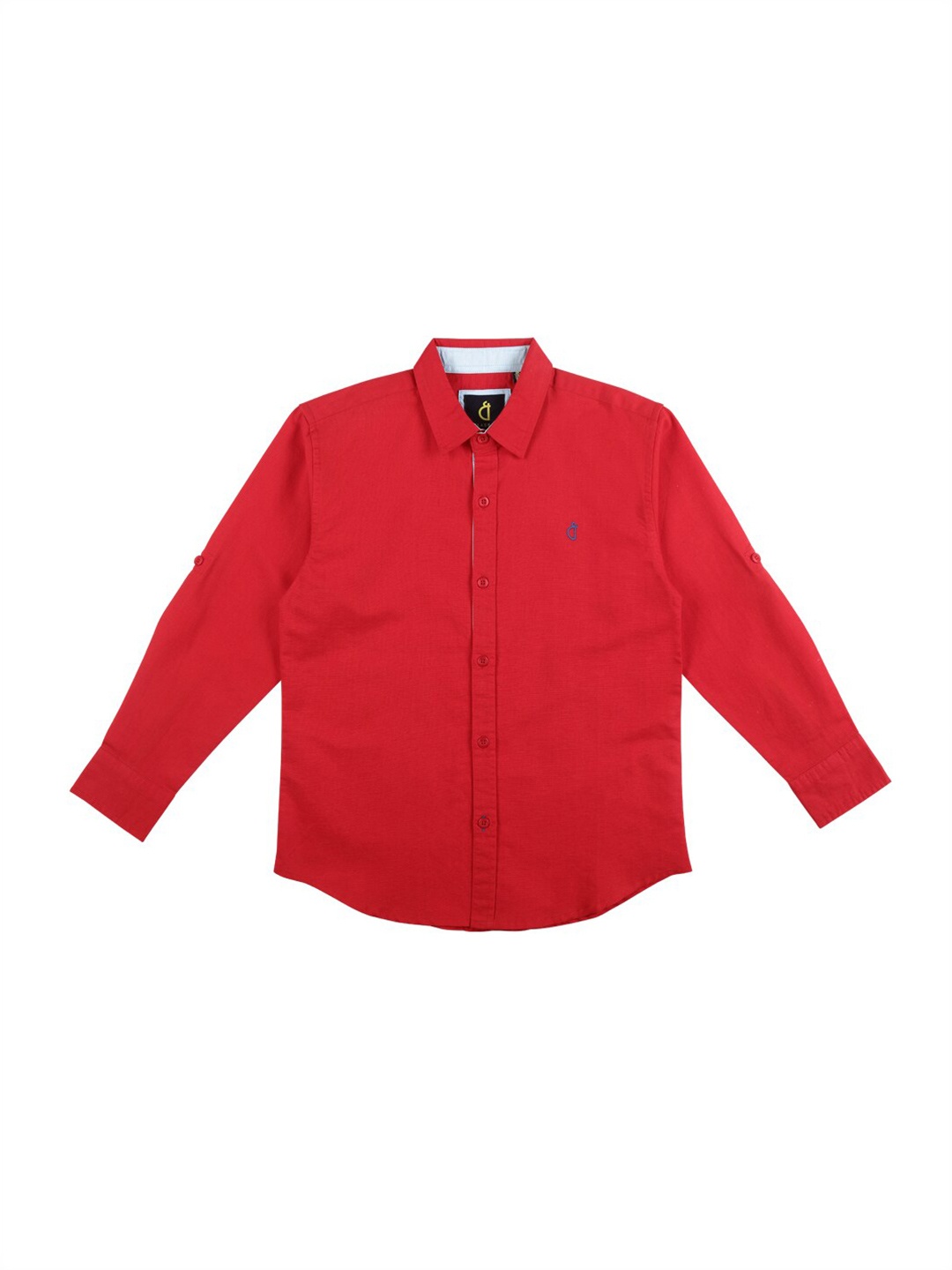 

Gini and Jony Boys Spread Collar Cotton Casual Shirt, Red