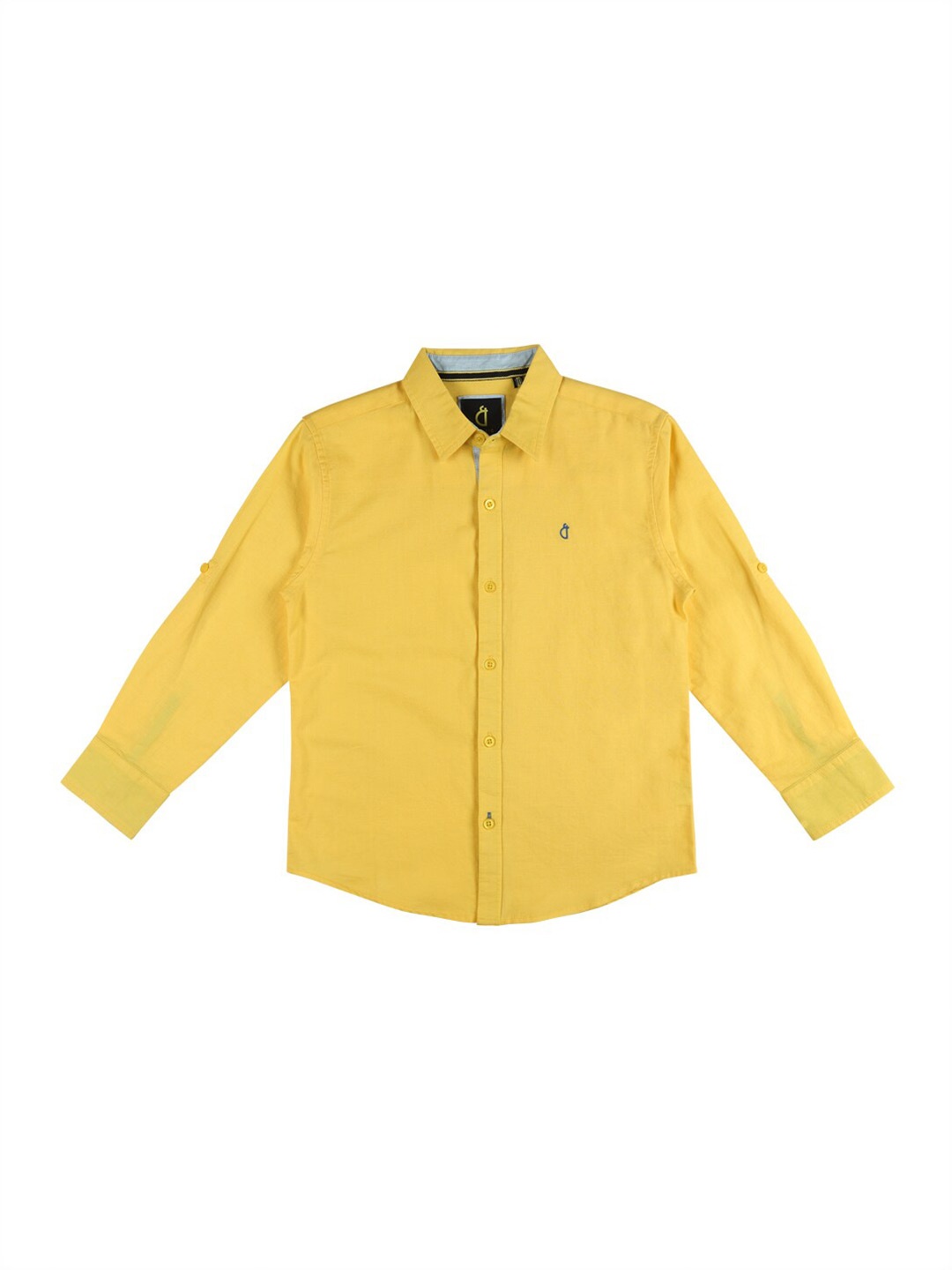 

Gini and Jony Boys Spread Collar Cotton Casual Shirt, Yellow