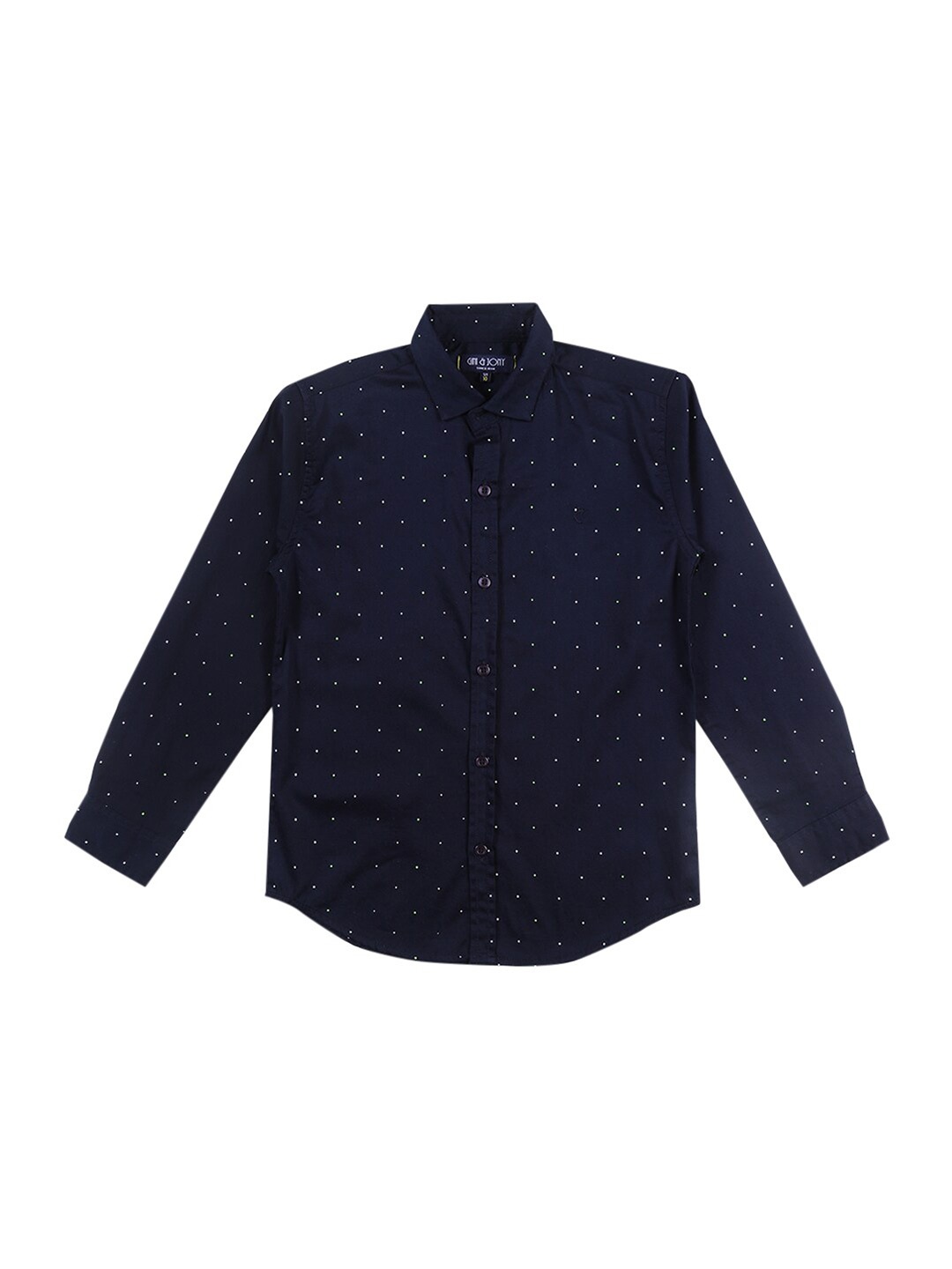 

Gini and Jony Boys Micro Ditsy Printed Cotton Casual Shirt, Navy blue