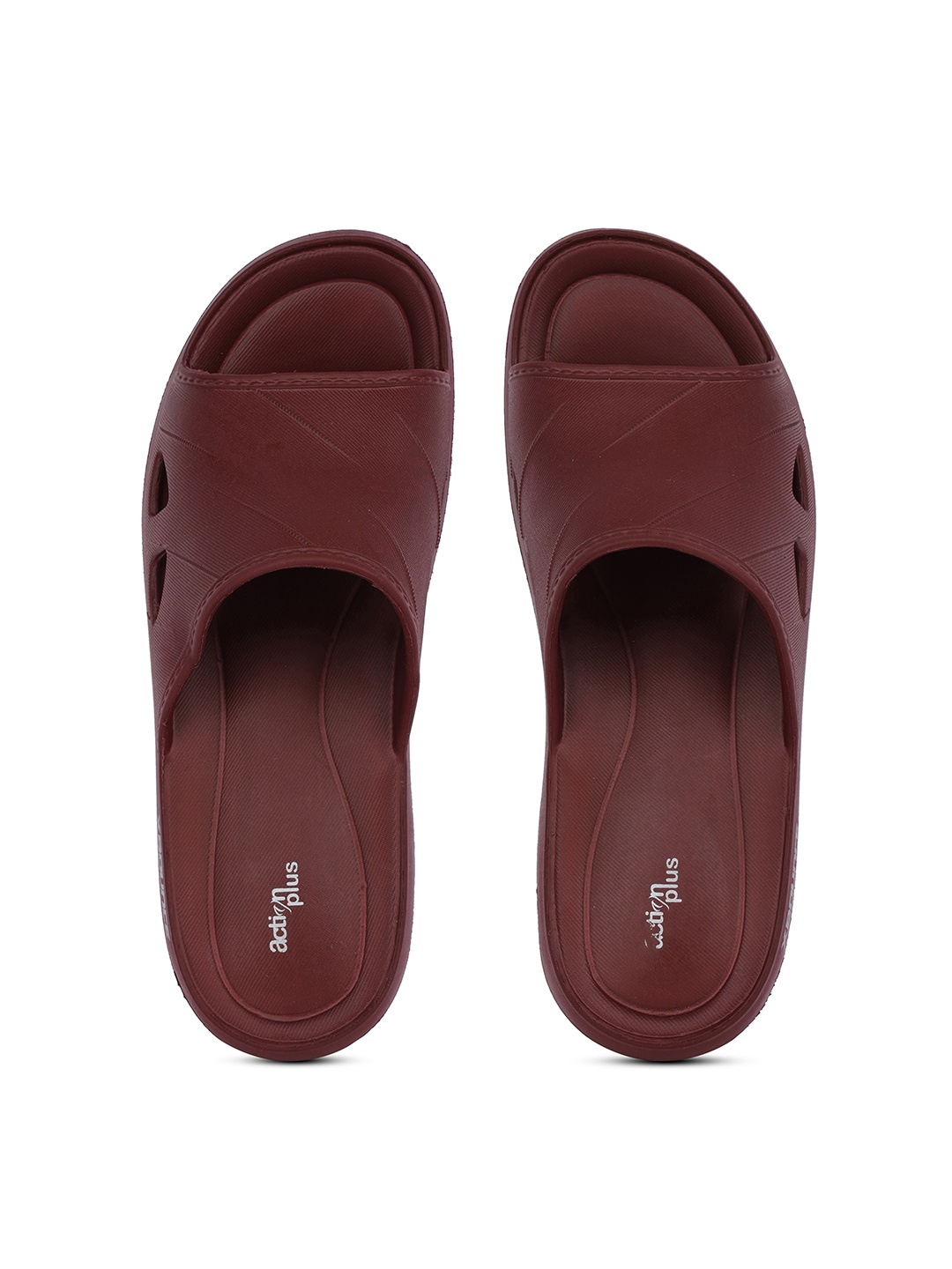 

Action Women Textured Rubber Sliders, Maroon