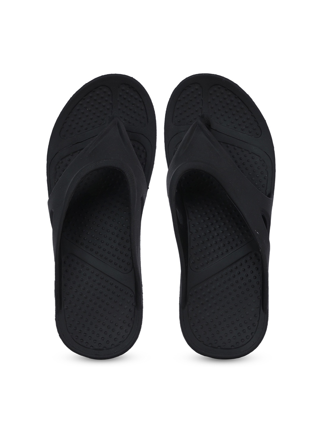 

Action Women Textured Rubber Thong Flip-Flops, Black