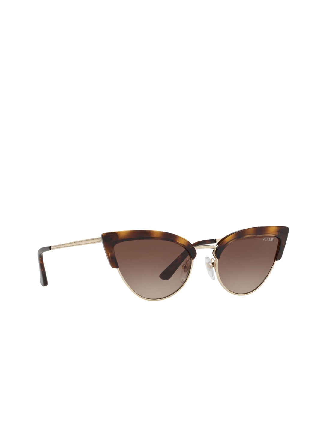

vogue Half Rim Cateye Sunglasses with UV Protected Lens 8053672862690, Brown