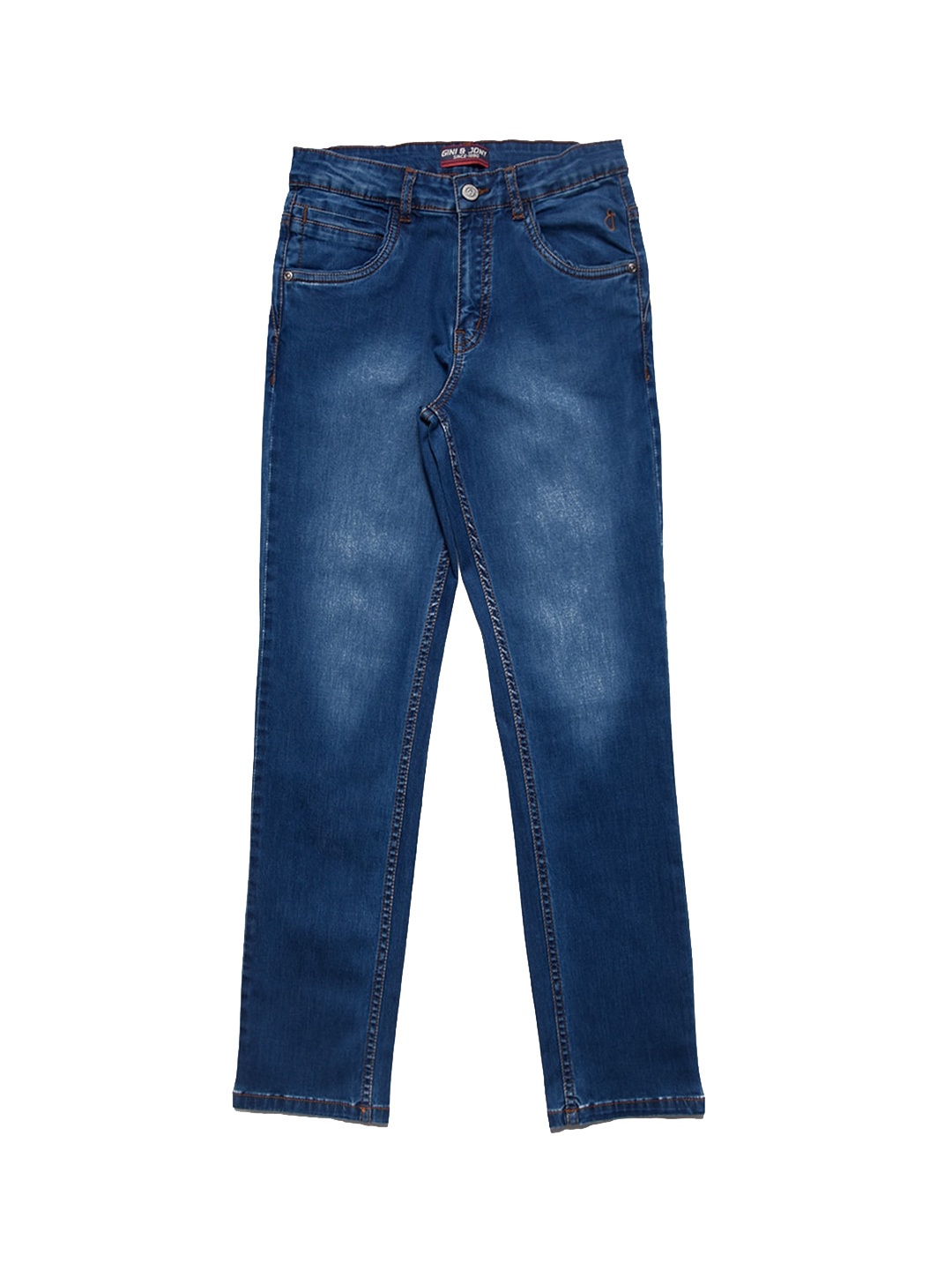 

Gini and Jony Boys Mid-Rise Light Fade Denim Jeans, Blue