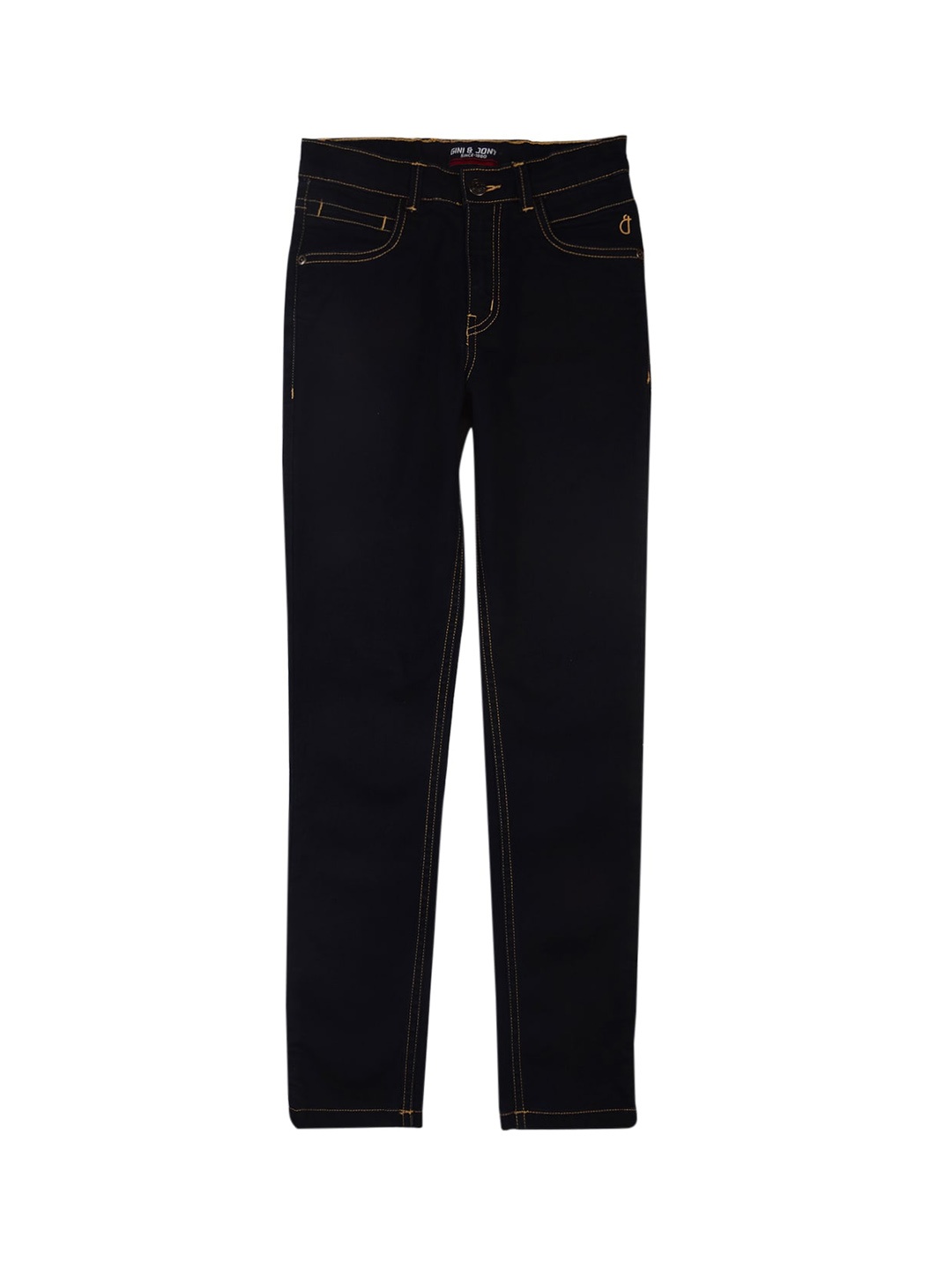 

Gini and Jony Boys Mid-Rise Denim Jeans, Navy blue