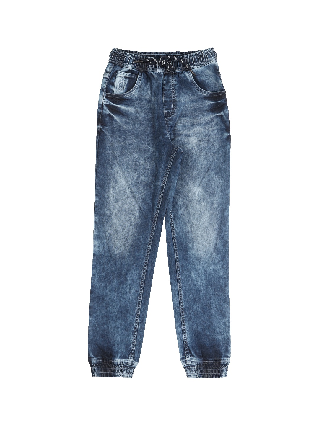 

Gini and Jony Boys Heavy Fade Clean Look Elasticated Jeans, Blue