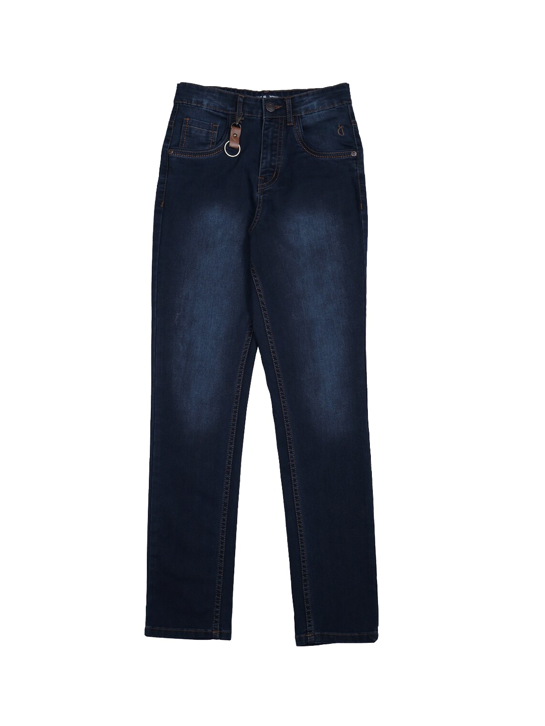 

Gini and Jony Boys Light Fade Clean Look Mid-Rise Jeans, Navy blue