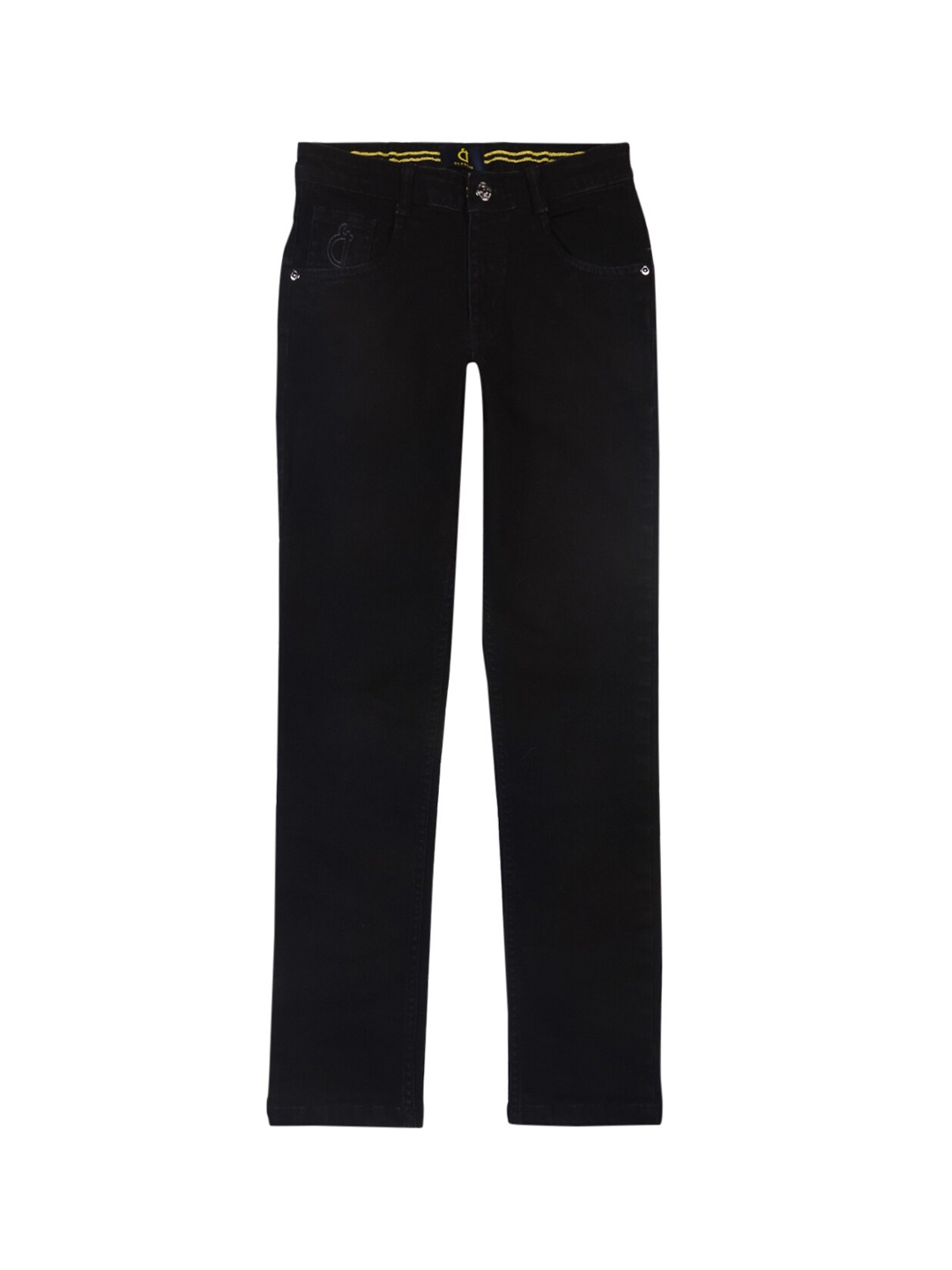 

Gini and Jony Boys Clean Look Cotton Lycra Blend Mid-Rise Jeans, Black