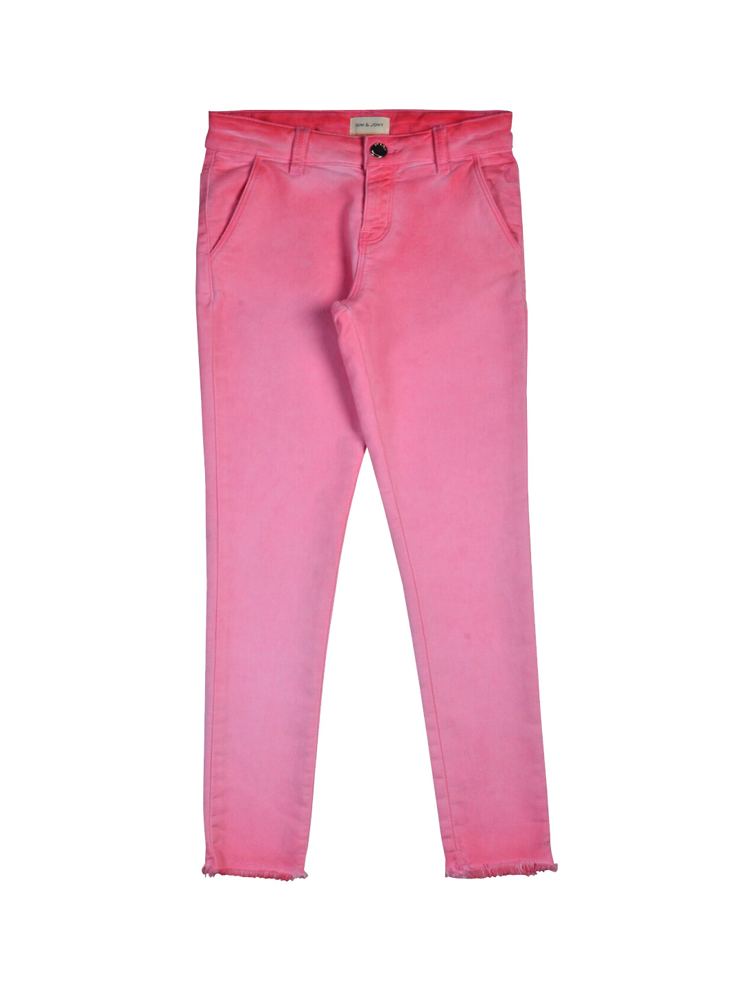 

Gini and Jony Girls Mid-Rise Clean Look Jeans, Pink