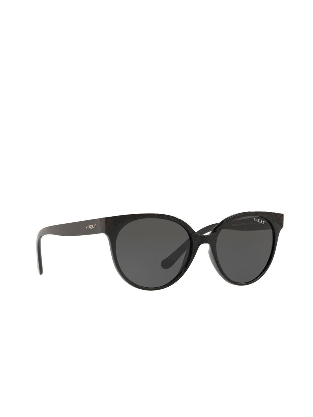 

Vogue Eyewear Women UV Protected Grey Lens Round Sunglasses - 0VO5246SW44/8753, Black
