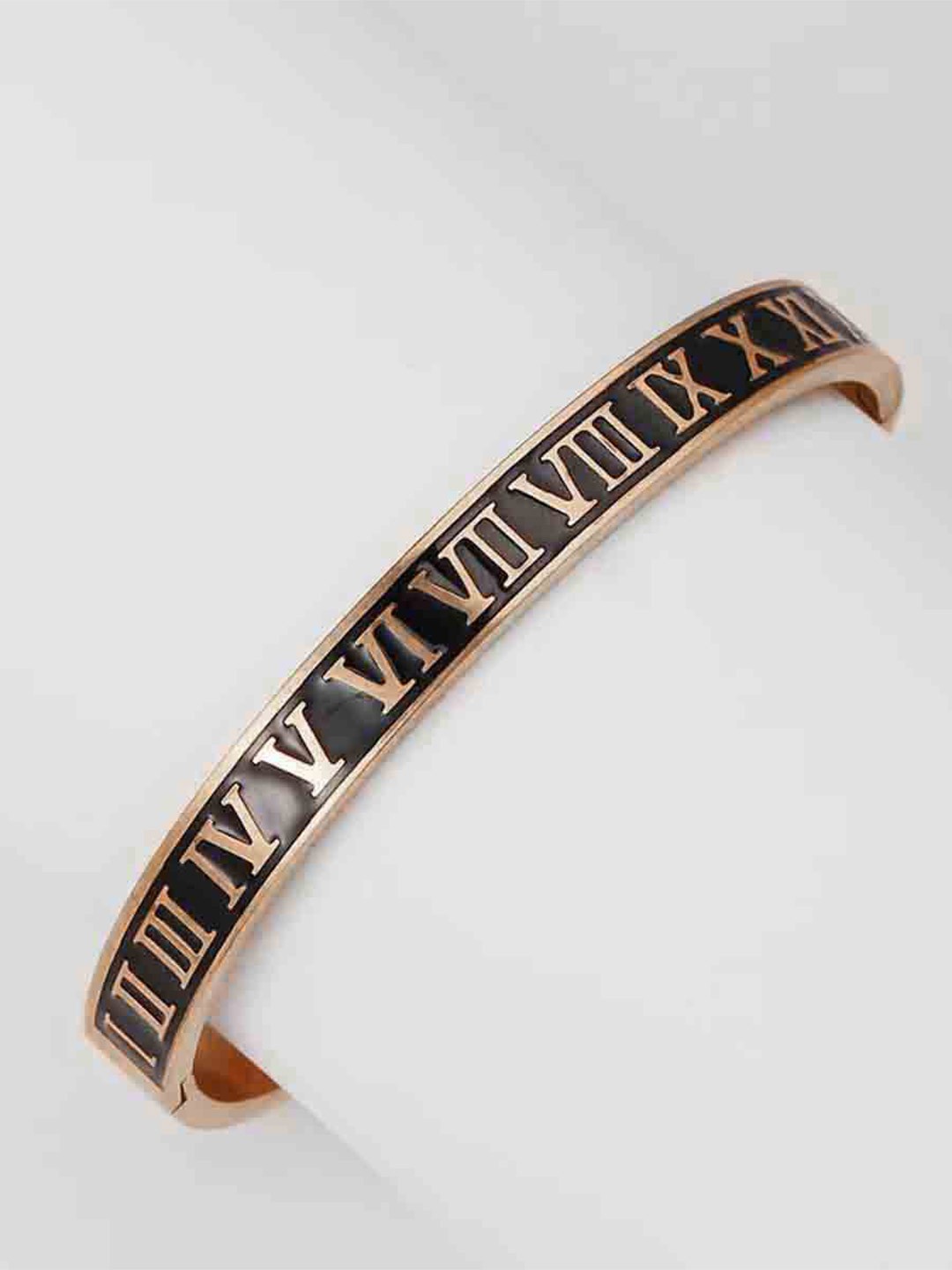 

ZIVOM Women Rose Gold-Plate Enamelled Kada Bracelet