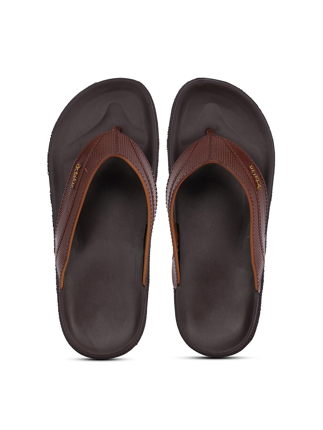 

Action Men Textured Thong Flip-Flops, Brown