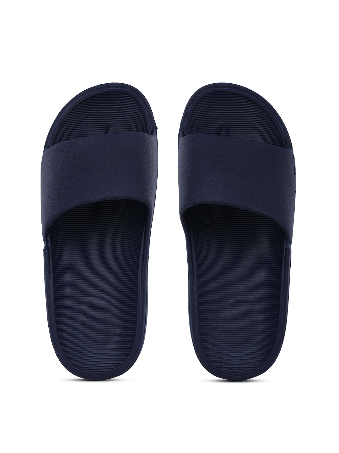 

Action Men Lightweight Cushioned Footbed Rubber Sliders, Navy blue