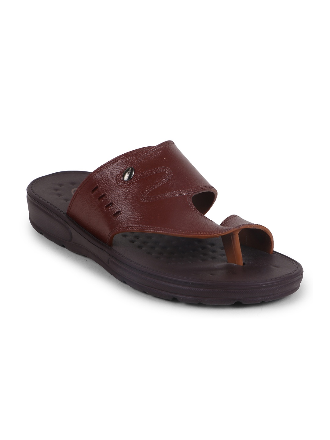 

Action Men Textured Open Toe Comfortable Sandals, Brown