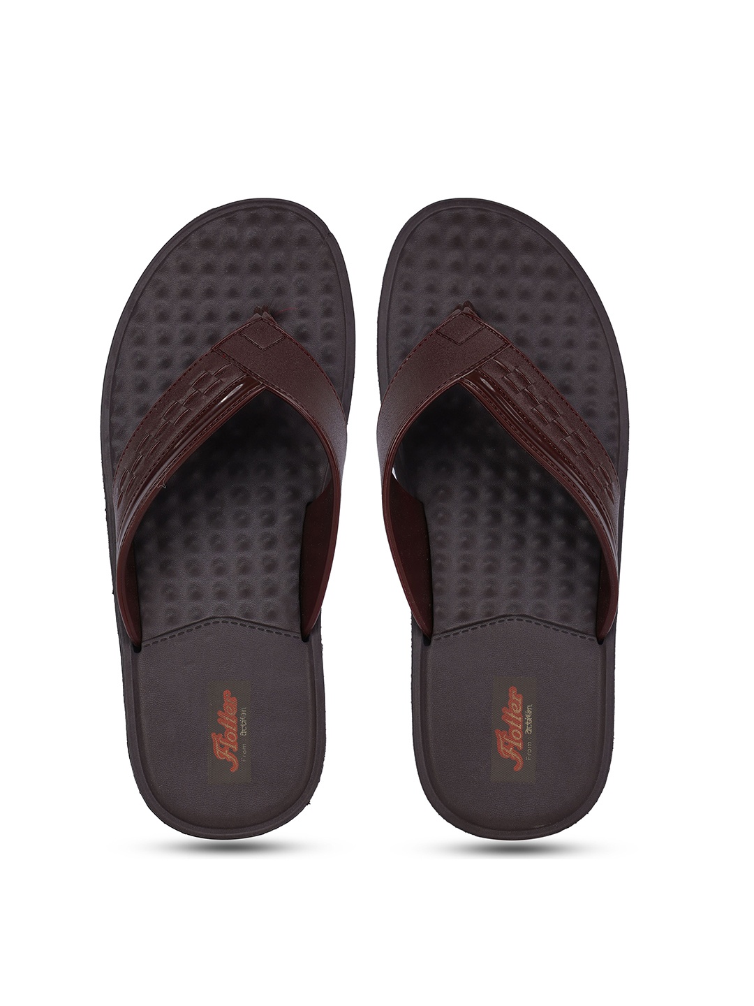 

Action Men Textured Thong Flip-Flops, Brown