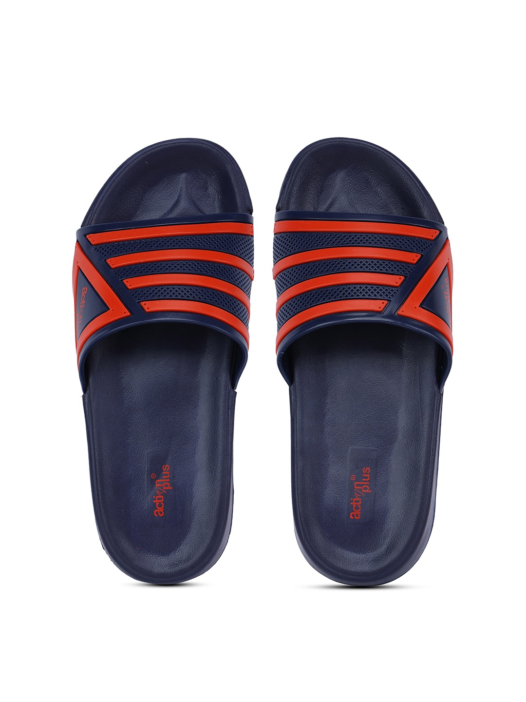 

Action Men Striped Sliders, Navy blue