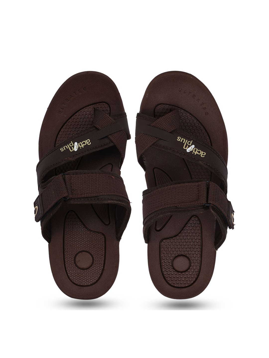 

Action Men Textured Comfort Sandals, Brown