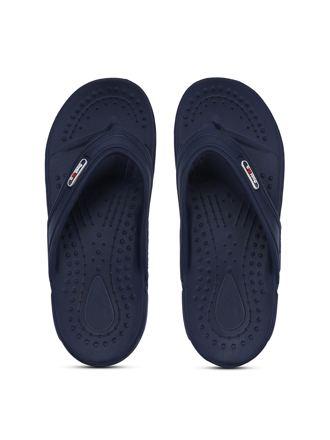 

Action Men Textured Rubber Thong Flip-Flops, Navy blue