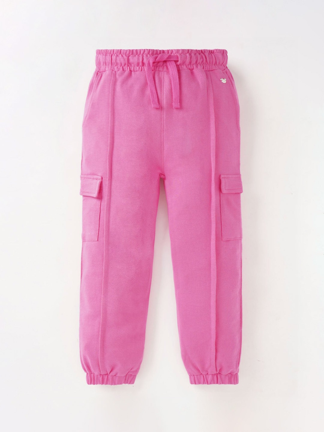 

Ed-a-Mamma Girls Cotton Mid-Rise Joggers, Pink