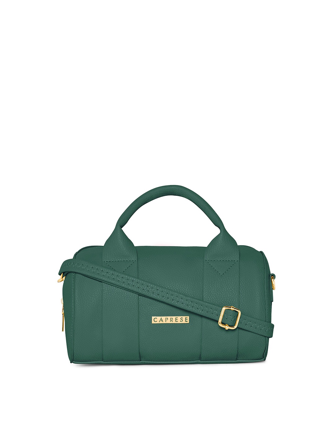 

Caprese Women Leather Messenger Bag With Detachable Sling Strap, Green