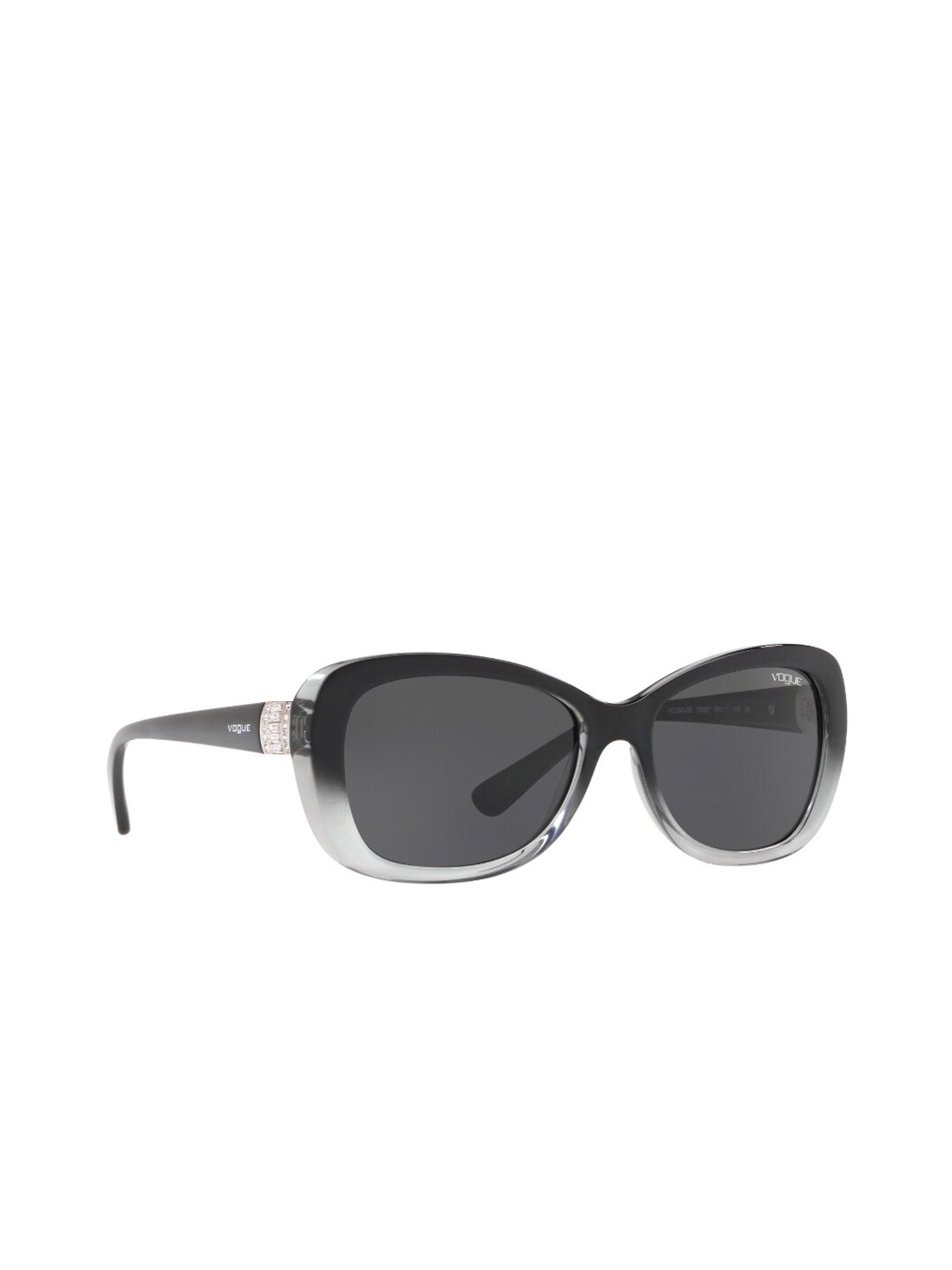 

vogue Full Rim Butterfly Sunglasses with UV Protected Lens 8056597029339, Black