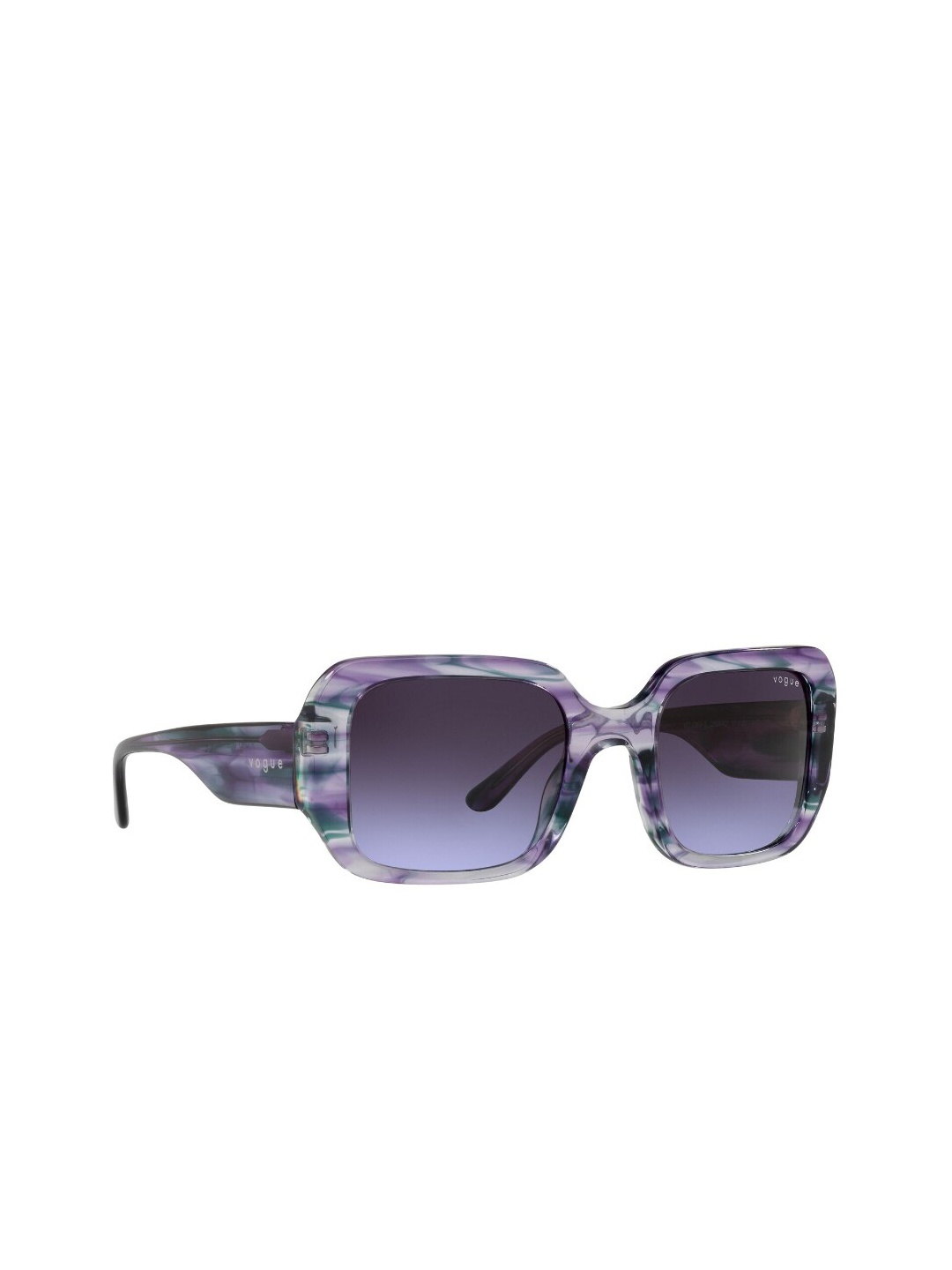 

vogue Women Rectangle Sunglasses With UV Protected Lens, Purple