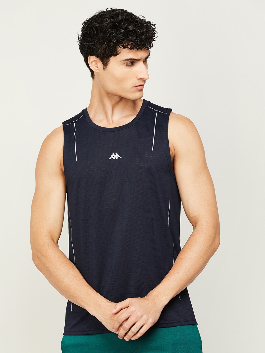

Kappa Sleeveless Training or Gym T-shirt, Navy blue