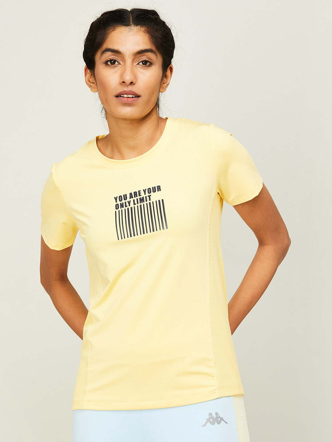 

Kappa Typography Printed Round Neck T-shirt, Yellow