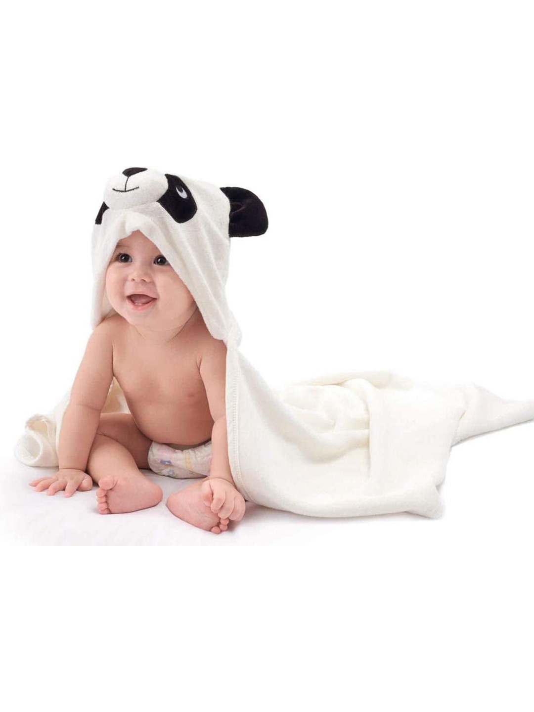 

Bajo's Infants White & Black Lilo Stitch 350 GSM Bath Towel or Cloak