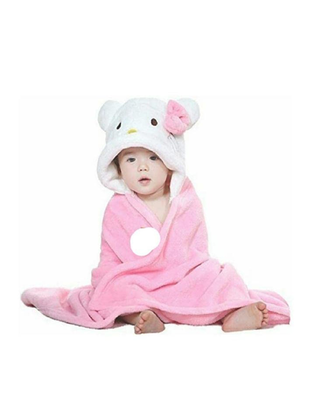 

Bajo's Infants Pink & White Lilo Stitch 350 GSM Bath Towel or Cloak