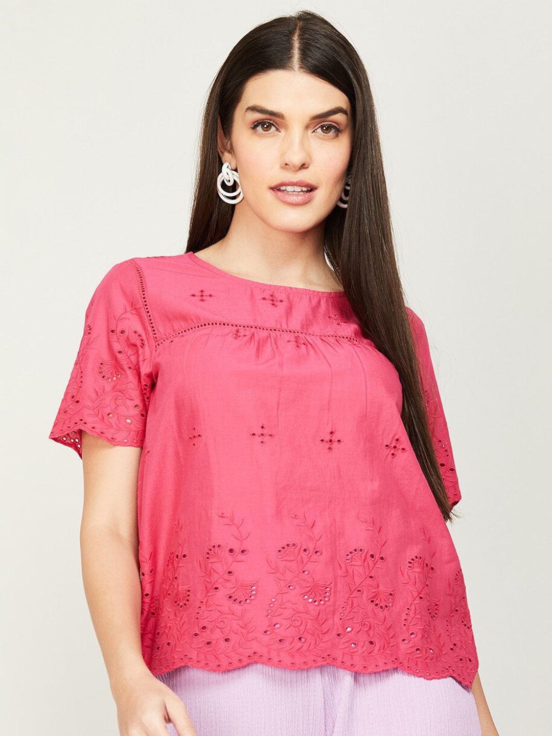 

Fame Forever by Lifestyle Self Design Cotton Top, Pink