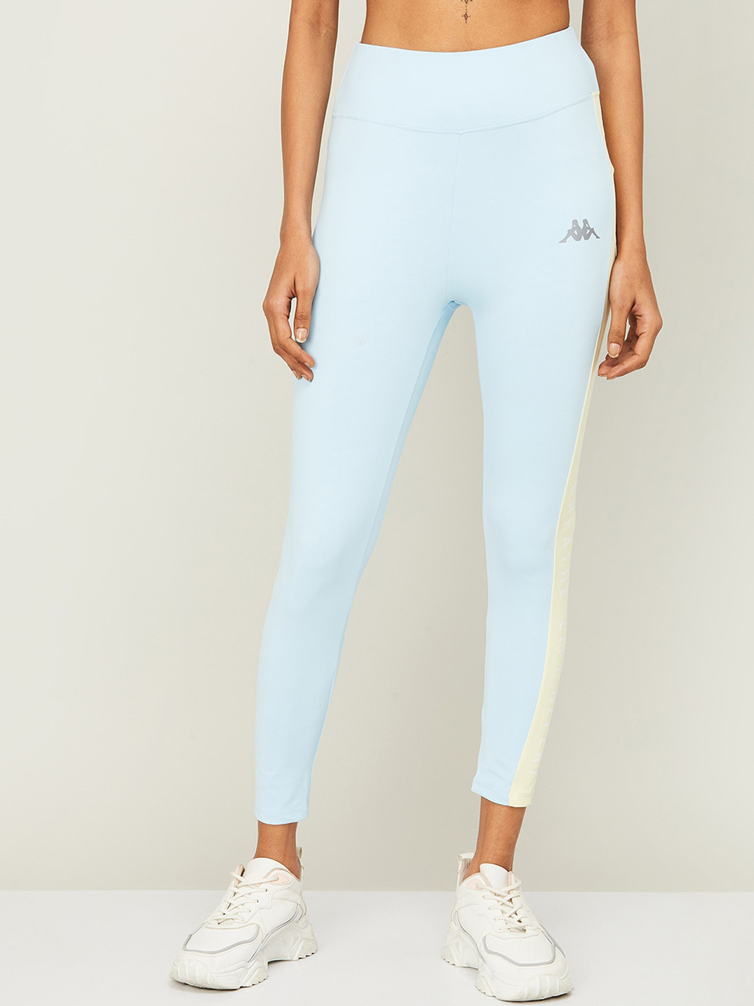 

Kappa Brand Logo Printed Tights, Blue