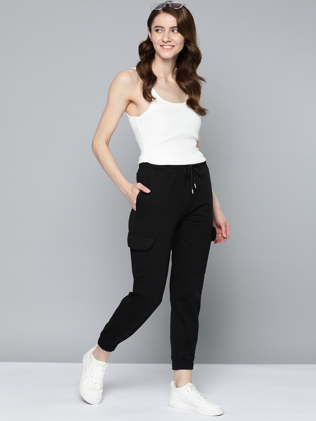 

Mast & Harbour Solid Joggers, Black