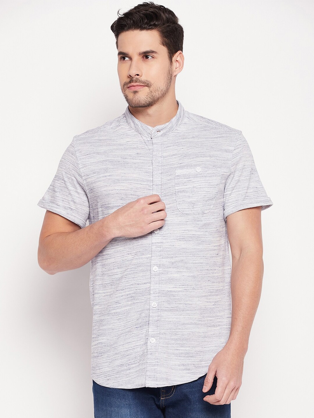 

Club York Men White Casual Shirt