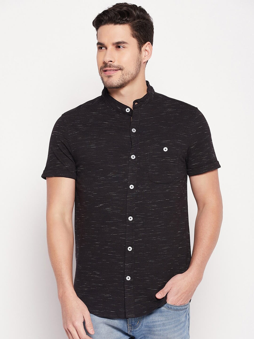 

Club York Men Black Casual Shirt